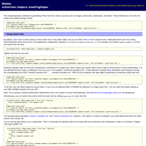 Module: ActionView::Helpers::AssetTagHelper
