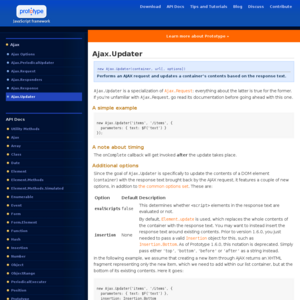 http://www.prototypejs.org/api/ajax/updater